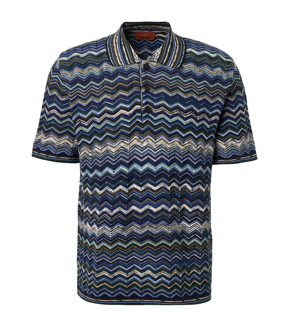 Missoni - Striped Crochet-Knit Cotton and Silk-Blend Polo Shirt