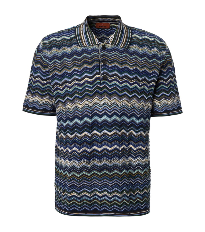 Photo: Missoni Zigzag cotton polo shirt