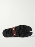 Maison Margiela - Tabi County Strap-Detailed Patent-Leather Boots - Black