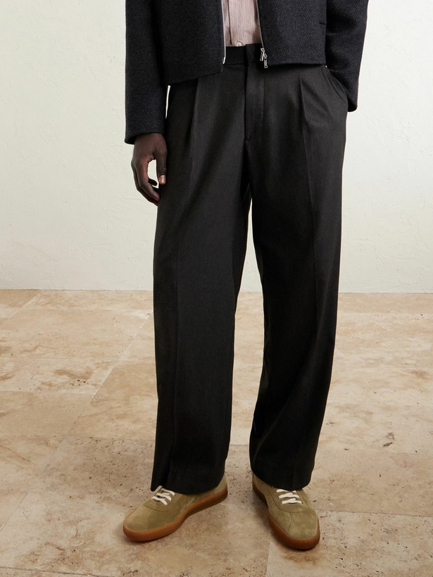 Photo: Officine Creative - Halo 001 Leather-Trimmed Suede Sneakers - Brown