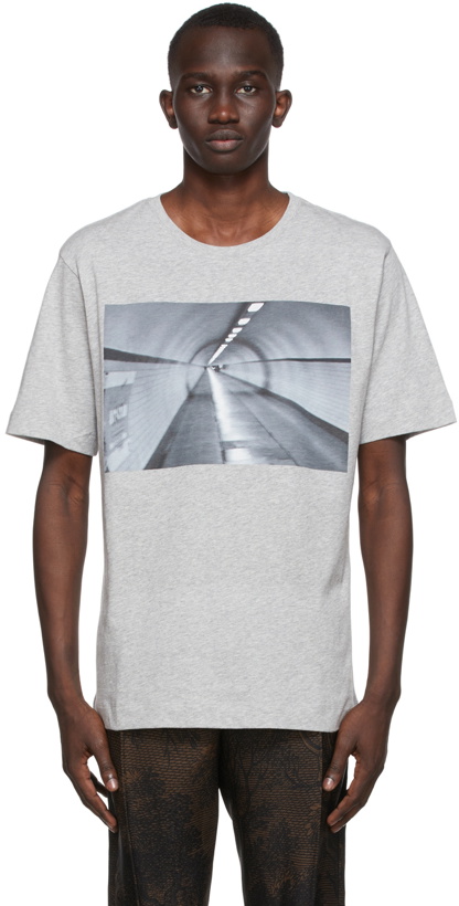 Photo: Dries Van Noten Grey Graphic T-Shirt