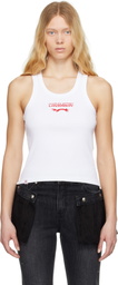 Charles Jeffrey LOVERBOY White Logo Tank Top