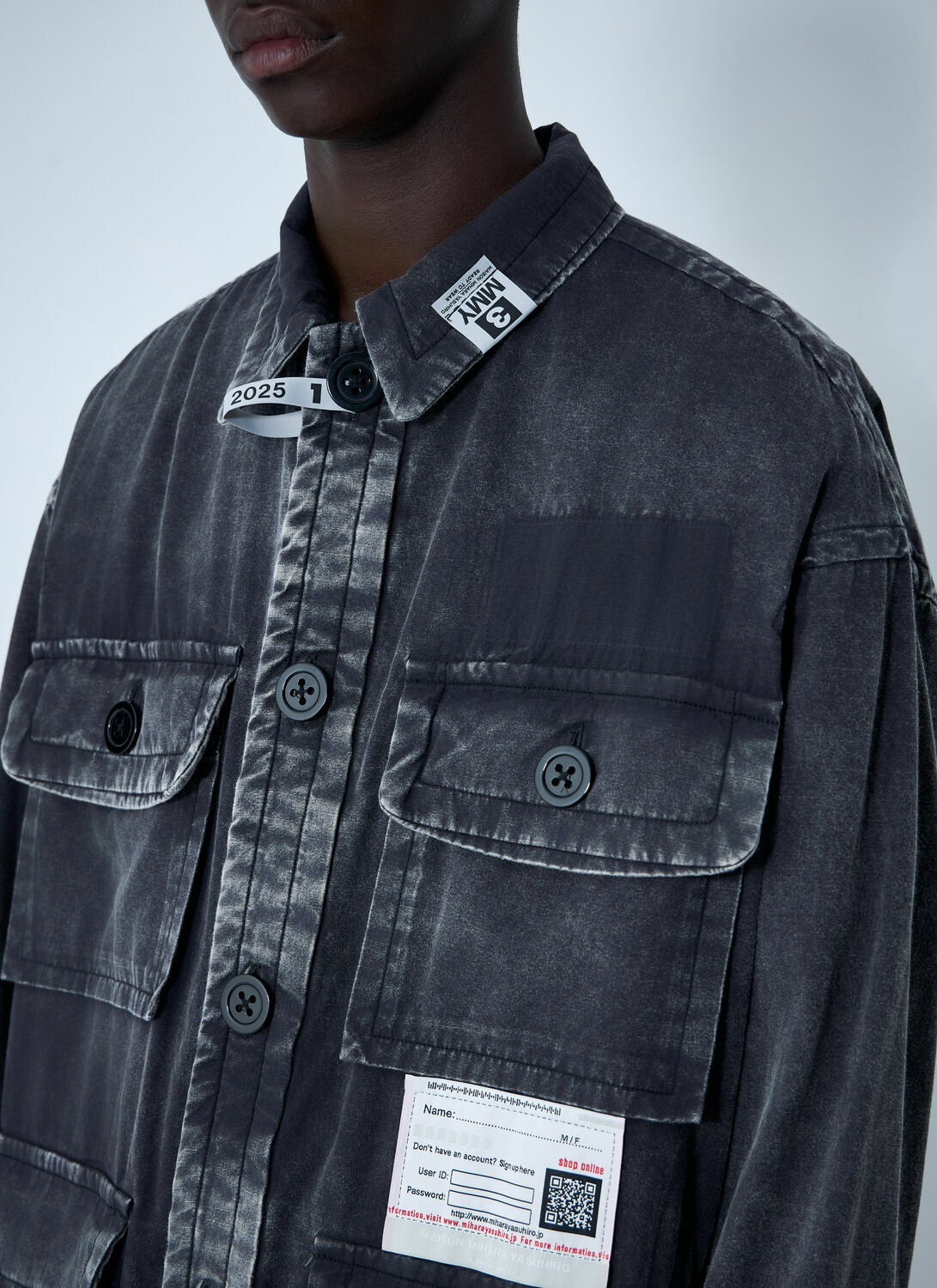 Maison Mihara Yasuhiro Ameteur Sewn Miltary Shirt