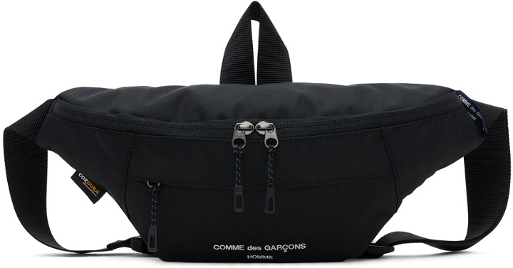 Photo: Comme des Garçons Homme Black Embroidered Bag