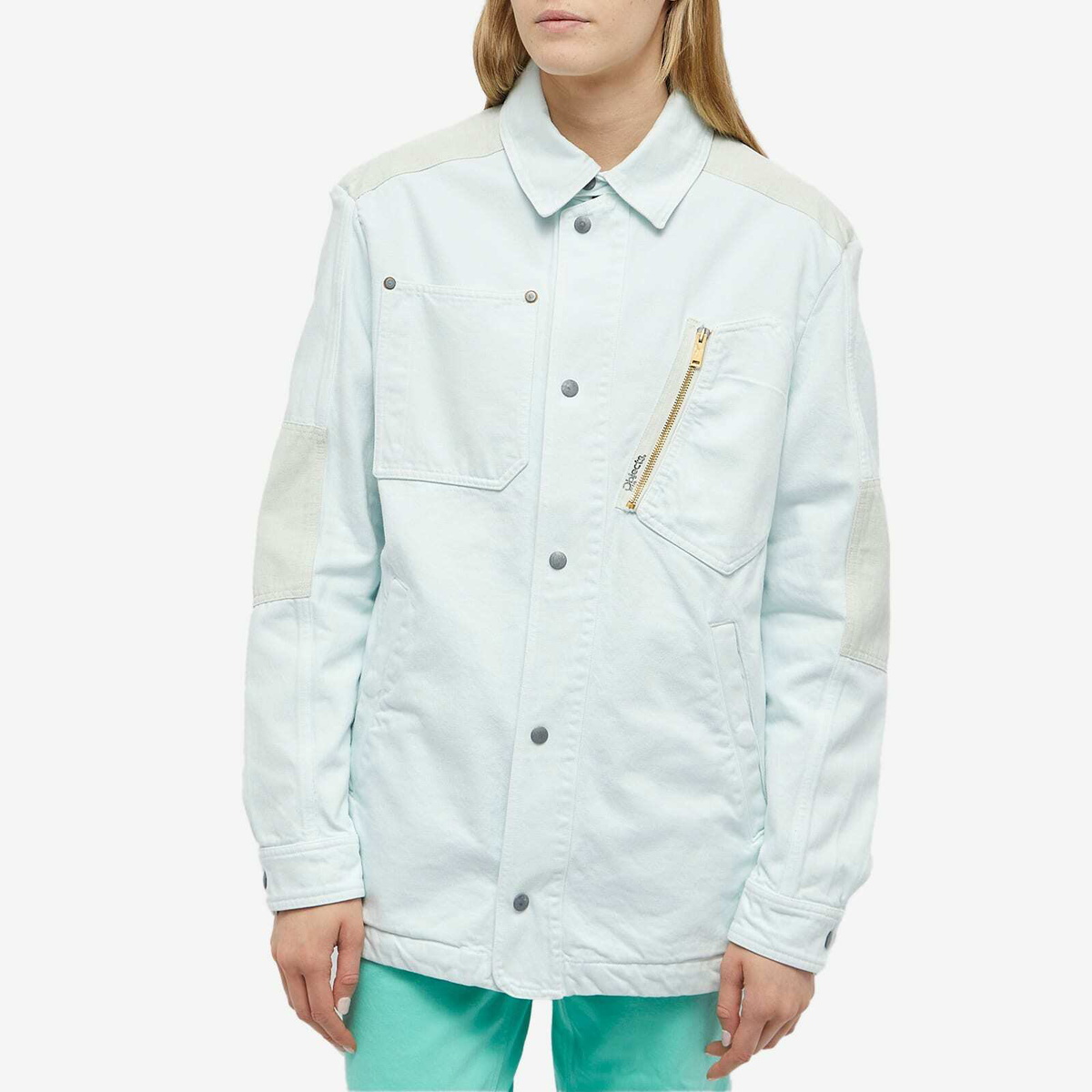 Objects IV Life Women's Denim Overshirt in Ice Blue