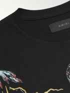 AMIRI - Wes Lang Blood 38' Printed Cotton-Jersey T-Shirt - Black