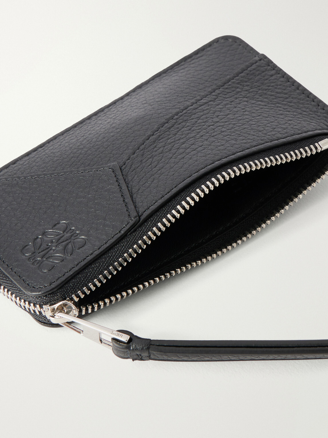 LOEWE - Puzzle Full-Grain Leather Cardholder - Black