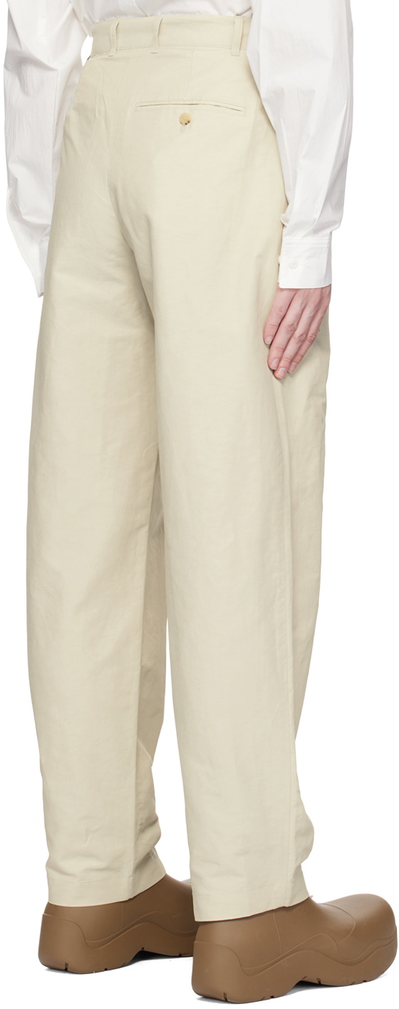 HGBB STUDIO Beige Seal Trousers