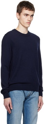 Maison Margiela Navy Crewneck Sweater