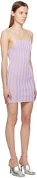 A. ROEGE HOVE SSENSE Exclusive Purple Katrine Minidress
