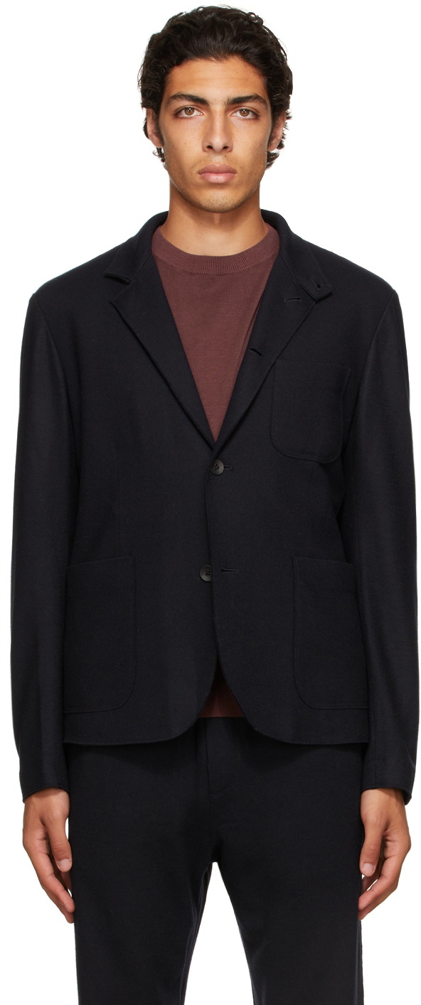 rag & bone Navy Knit Prospect Cardigan Rag and Bone