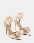 Steve Madden Rosie Heels in Ivory Satin
