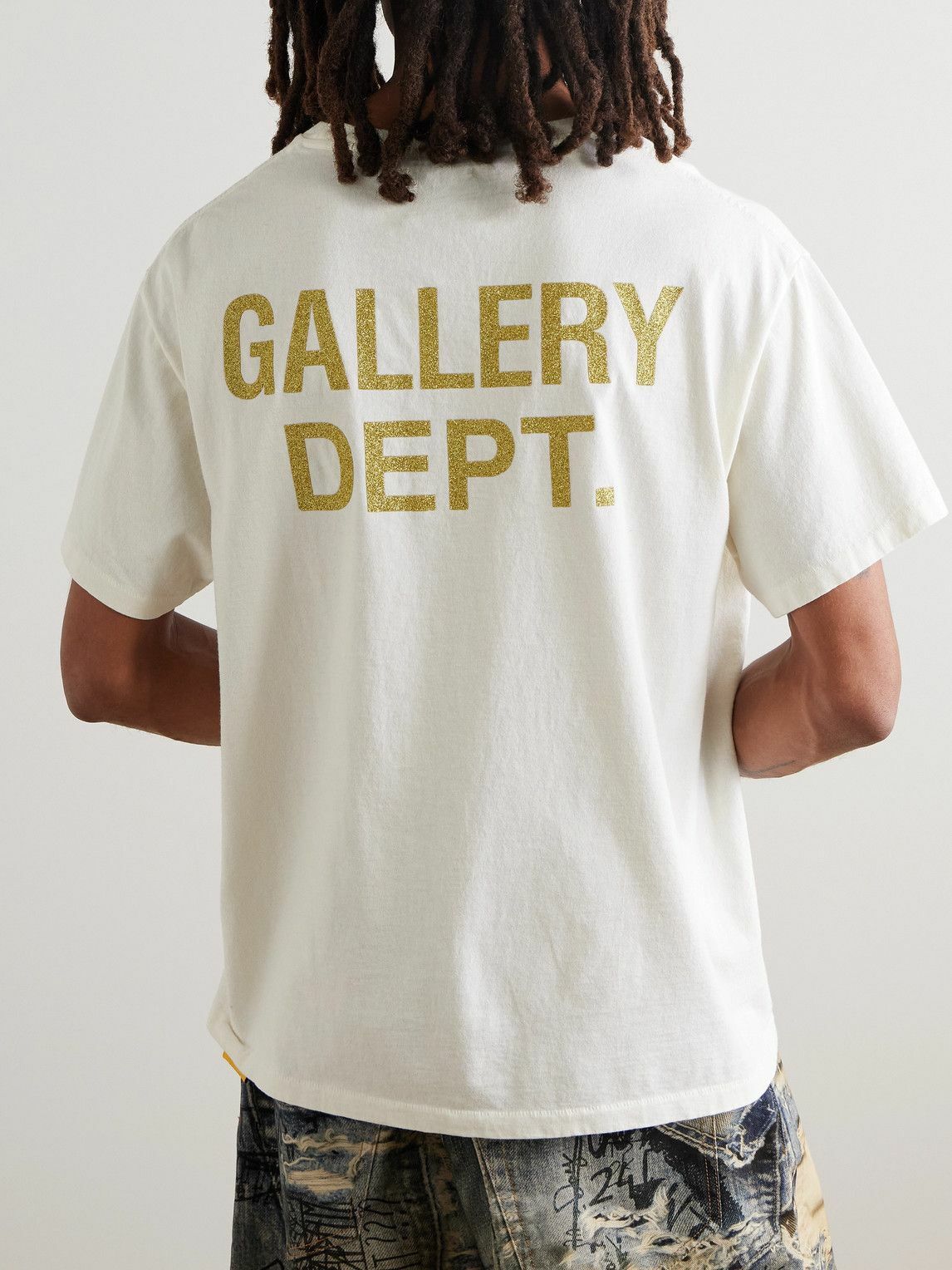 Gallery Dept. - Skeleton Beach Surf Glittered Printed Cotton