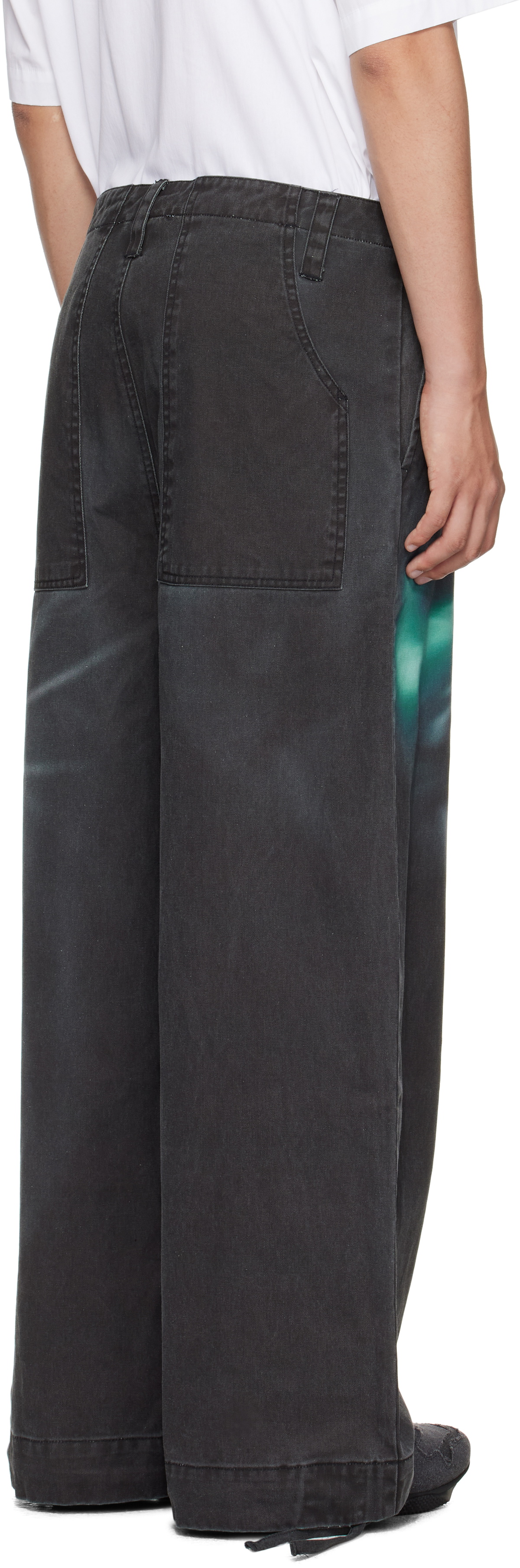 Gerrit Jacob Black Printed Jeans