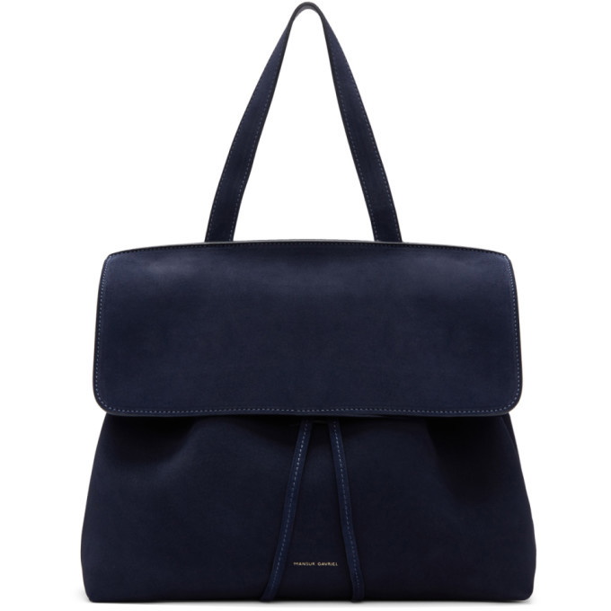 Photo: Mansur Gavriel Navy Suede Lady Bag