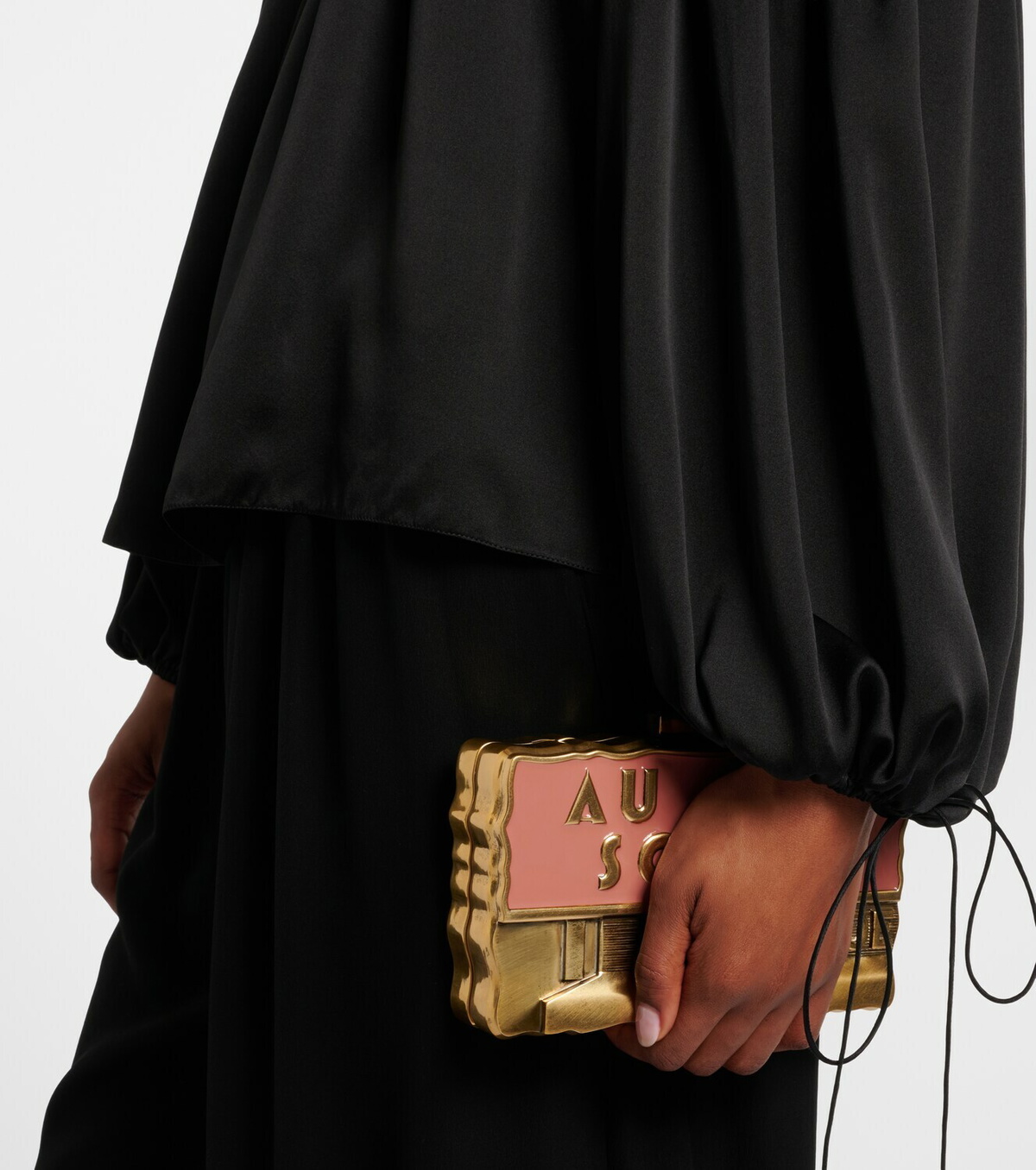 Chloé Off-shoulder silk satin top