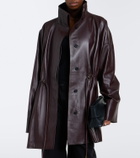 Tove Erna leather coat