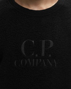 C.P. Company Wool Polar Fleece Logo Sweatshirt Black - Mens - Sweatshirts