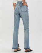 Re/Done 70 S High Rise Skinny Boot Blue - Womens - Jeans