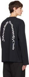 Stockholm (Surfboard) Club Black Printed Long Sleeve T-Shirt