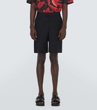 Alexander McQueen Cotton, wool, and mohair shorts