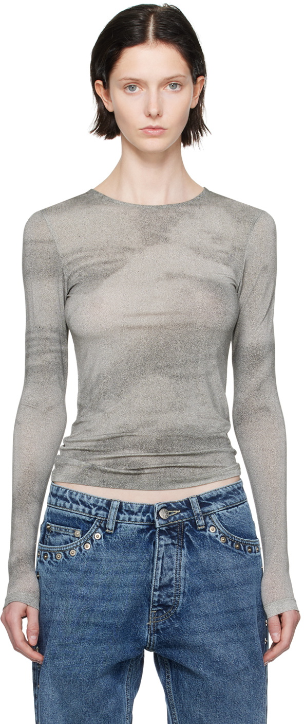 Paloma Wool Gray Arcangel Long Sleeve T-Shirt Paloma Wool