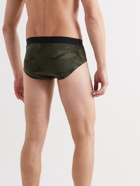 TOM FORD - Camouflage-Print Stretch-Cotton Jersey Briefs - Green