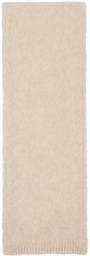 Solid Homme Beige Brushed Scarf