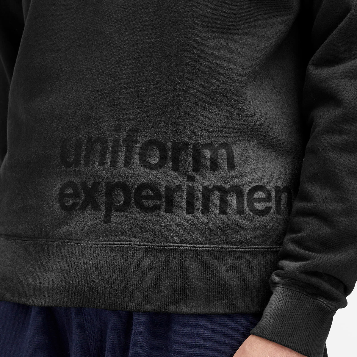 Uniform Experiment Men's Fade Sweatshirt in Black Uniform Experiment