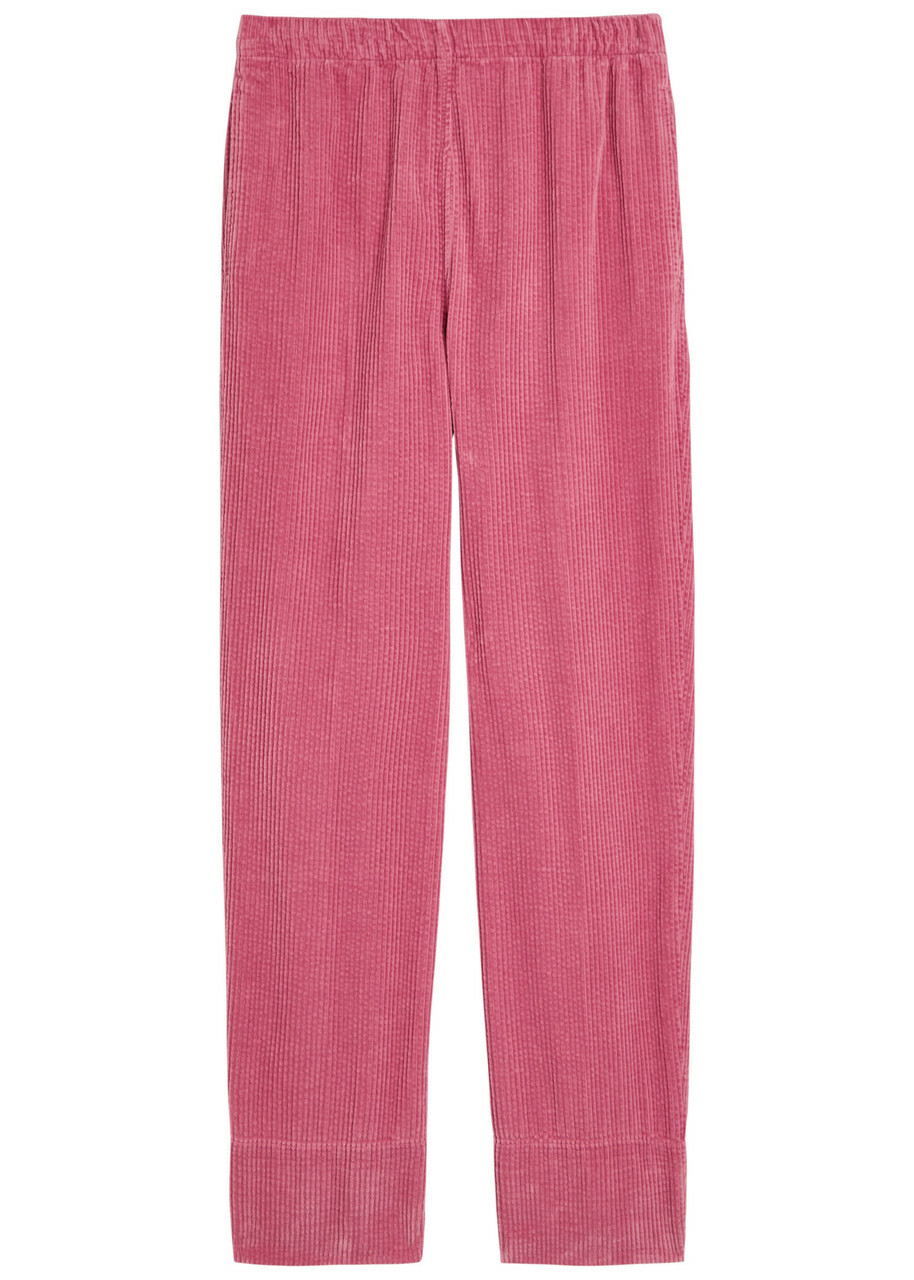 American Vintage Padow Straight-leg Corduroy Trousers Dark Pink