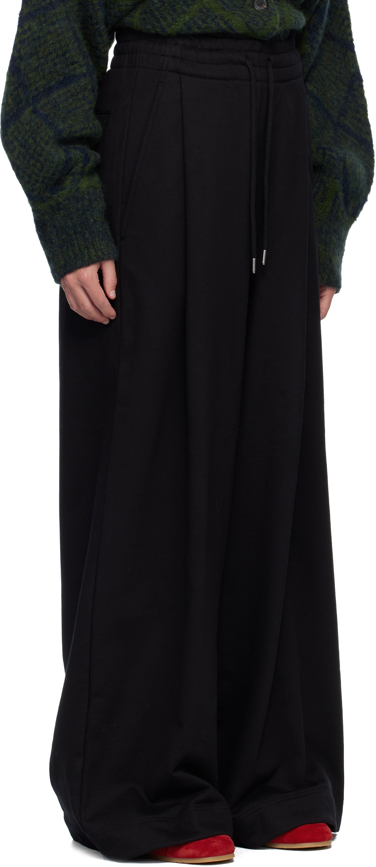 Dries Van Noten Black Loose Sweatpants