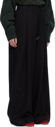 Dries Van Noten Black Loose Sweatpants