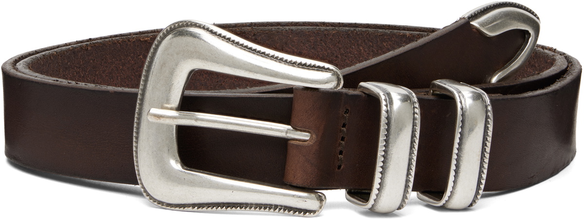 Nudie Jeans Brown 'Western Silver' Belt
