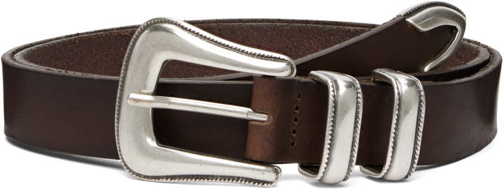 Photo: Nudie Jeans Brown 'Western Silver' Belt