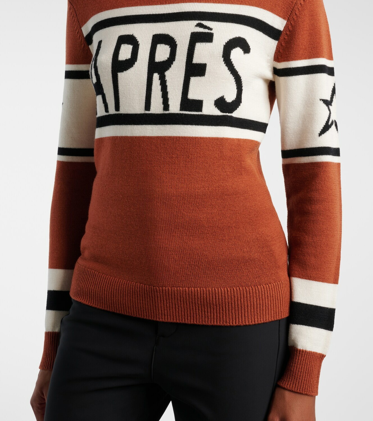 Perfect Moment Schild intarsia wool turtleneck sweater
