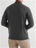Johnstons of Elgin - Cashmere Half-Zip Sweater - Gray