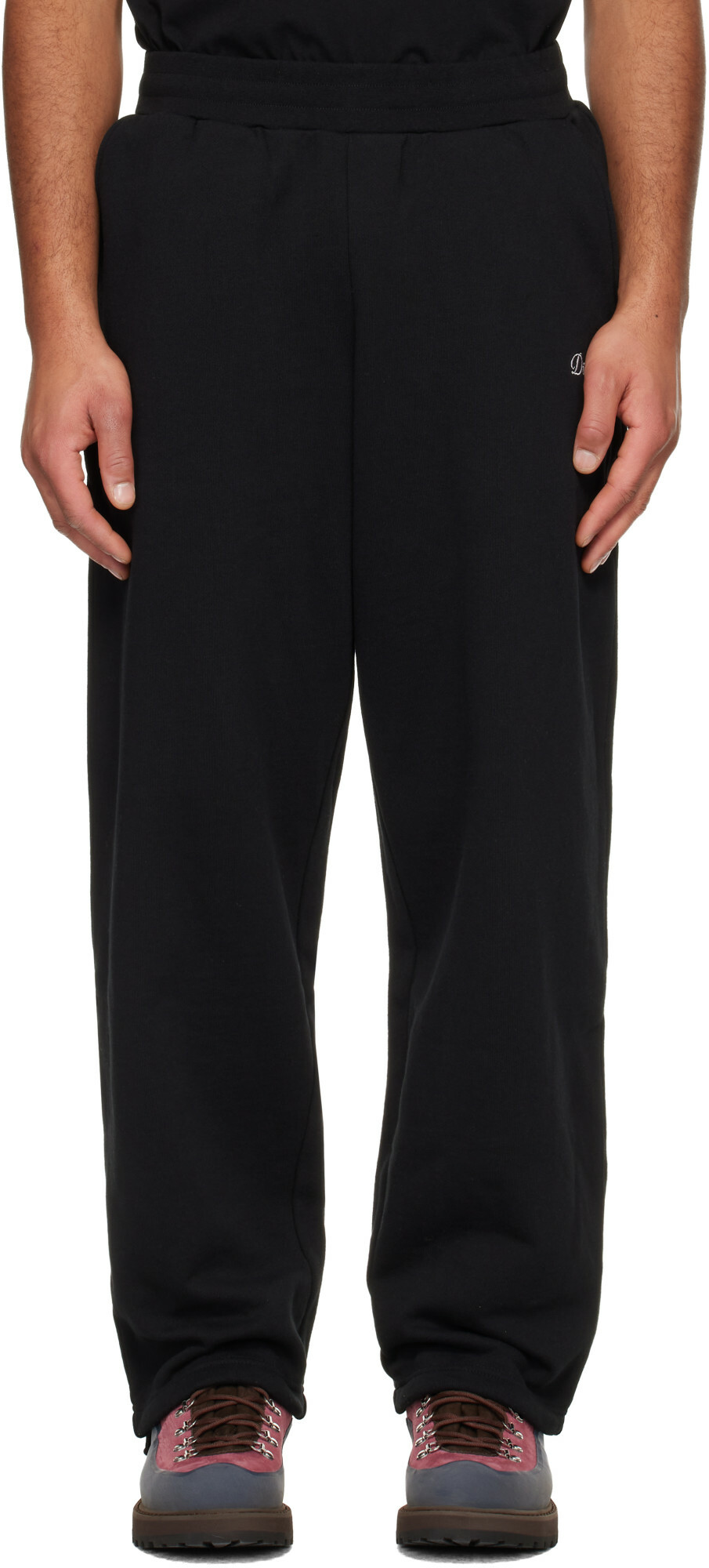 Dime Black Cursive Small Logo Sweatpants