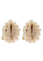 Eliou Ava 18kt Gold-plated Clip-on Earrings - Natural - One Size