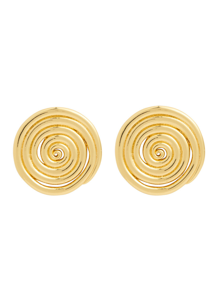 Anni LU Spiral 18kt Gold-plated Stud Earrings - One Size