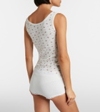 Miu Miu Pointelle cotton micro shorts
