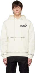 Moncler Off-White Embroidered Hoodie