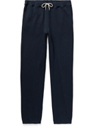 DE BONNE FACTURE - Slim-Fit Loopback Cotton-Jersey Sweatpants - Blue