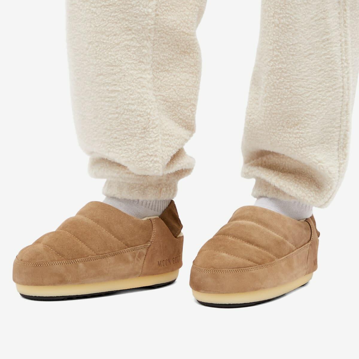 Moon Boot Women's Sandal Band Suede Shoes in Sand