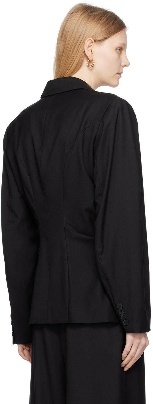REMAIN Birger Christensen Black Drapy Blazer
