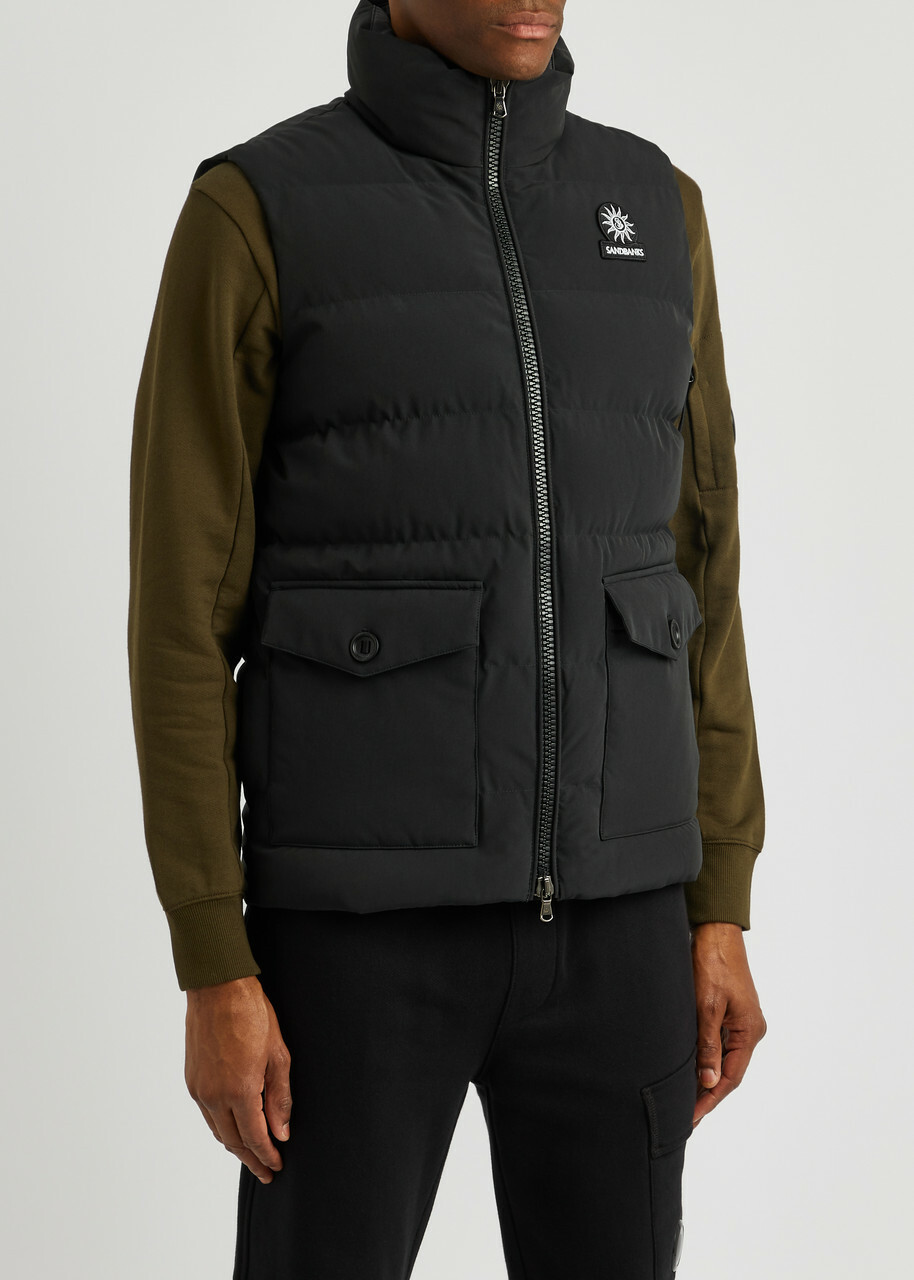 Sandbanks Explorer Quilted Shell Gilet Black