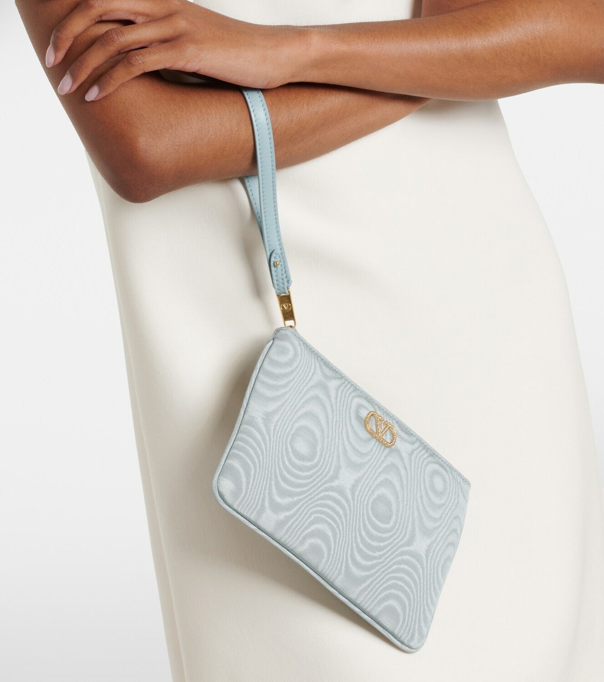 Valentino Garavani VLogo Signature Small embellished pouch