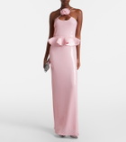 Rodarte Sequined peplum gown