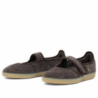 Adidas Women's Samba Jane Sneaker in Aurora Coffee/Aurora Coffee/Gold Met.