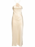 DESIGNERS REMIX Sadie Silk Satin Long Dress