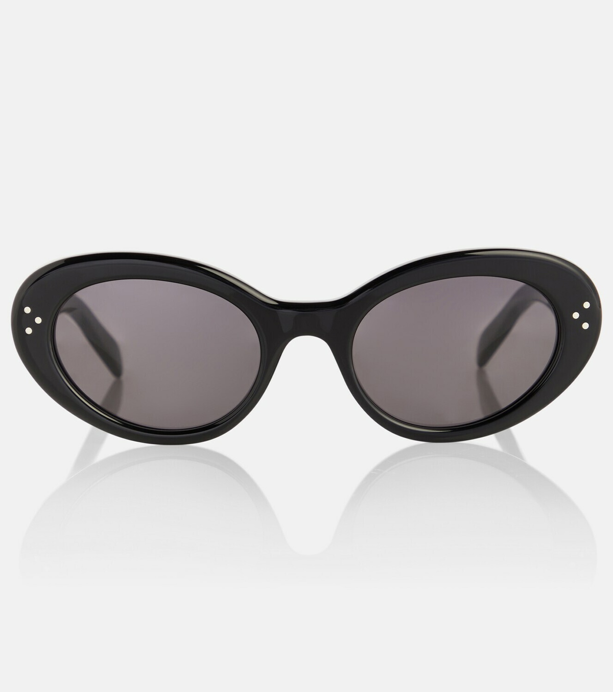 【送料&関税込】Celine Oval Thick Sunglasses 0400022284270_BLACKCRYSTALGREY